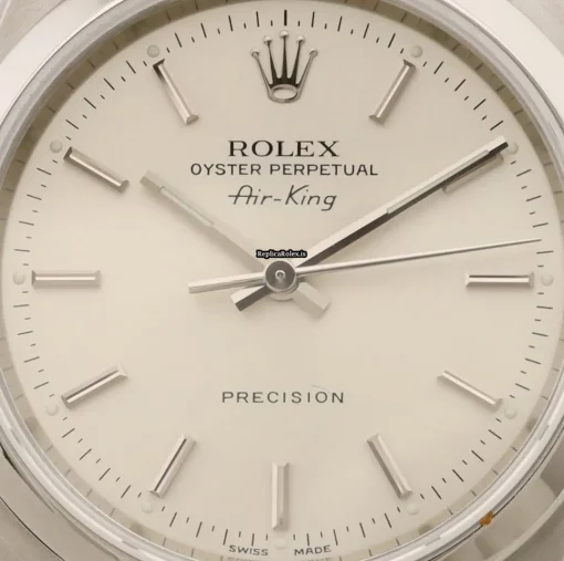 Suitable Fake Rolex Air King Precision 14000m Caliber 3130 Automatic Movement 34mm Steel Case Mens/unisex Watch - Image 2