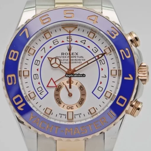 1:1 Fake Rolex Yacht-master II 116681 Automatic Movement 44mm Gold/steel Case Mens/unisex Watch - Image 3