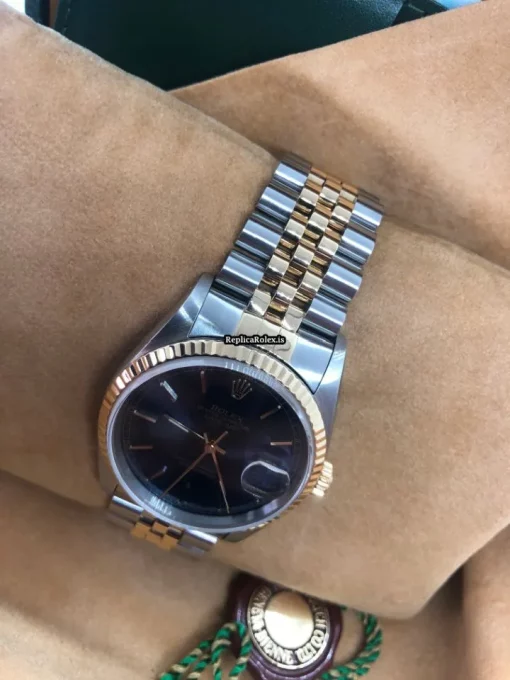 1:1 Replicas Rolex Datejust 16233 Caliber 3135 Automatic Movement 36mm Gold/steel Case Mens/unisex Watch - Image 11