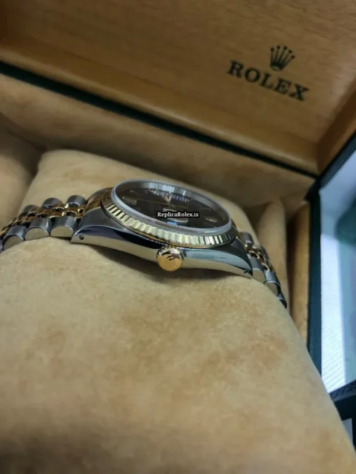 1:1 Replicas Rolex Datejust 16233 Caliber 3135 Automatic Movement 36mm Gold/steel Case Mens/unisex Watch - Image 6