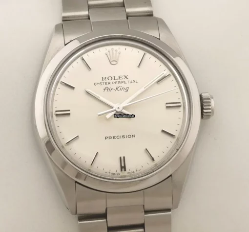 Fine Replica Rolex Air King Precision 5500 Caliber 1520 Automatic Movement 34mm Steel Case Mens/unisex Watch - Image 4