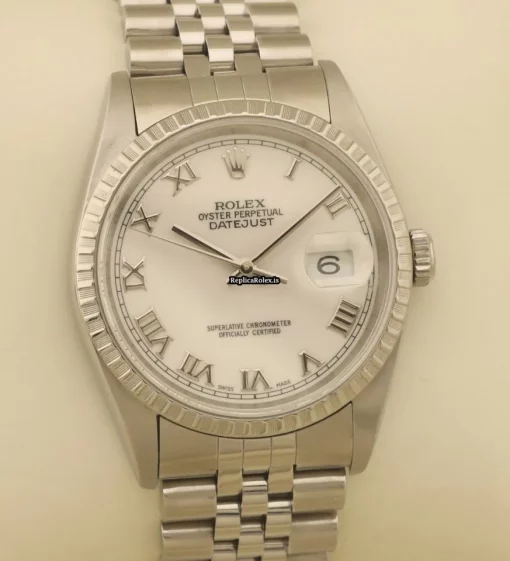 Superb Fake Rolex Datejust 16220 Caliber 3135 Automatic Movement 36mm Steel Case Mens/unisex Watch - Image 4