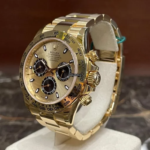 Perfect Replica Rolex Daytona 116508 Caliber 4130 Automatic Movement 40mm Yellow Gold Case Mens/unisex Watch - Image 4