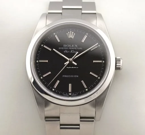 Swiss Replica Rolex Air King Precision 14000 Caliber 3130 Automatic Movement 34mm Steel Case Mens/unisex Watch - Image 3