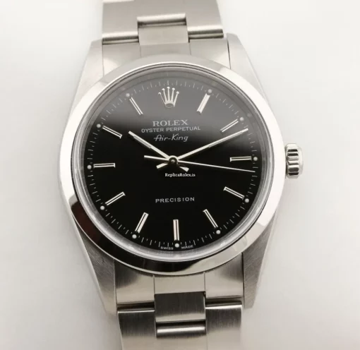 Swiss Replica Rolex Air King Precision 14000 Caliber 3130 Automatic Movement 34mm Steel Case Mens/unisex Watch - Image 4