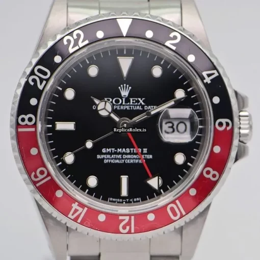 Excellent Imitation Rolex Gmt-master II 16710 Automatic Movement 40mm Steel Case Mens/unisex Watch - Image 3