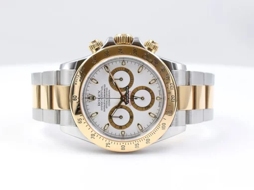 Attractive Replica Rolex Daytona 116523 Caliber 4130 Automatic Movement 40mm Gold/steel Case Mens/unisex Watch - Image 2
