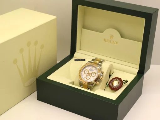 Attractive Replica Rolex Daytona 116523 Caliber 4130 Automatic Movement 40mm Gold/steel Case Mens/unisex Watch - Image 8