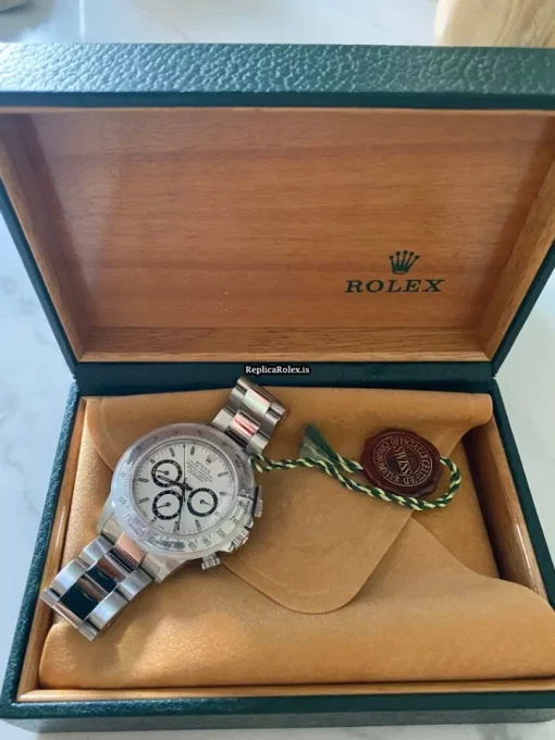Wonderful Fake Rolex Daytona 16520 Zenith El Primero Caliber 4030 Automatic Movement 40mm Steel Case Mens/unisex Watch - Image 3