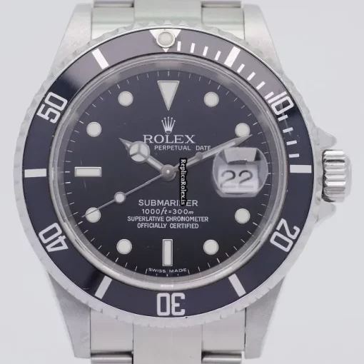 Trustworthy Replica Rolex Submariner Date 16610 Automatic Movement 40mm Steel Case Mens/unisex Watch - Image 3