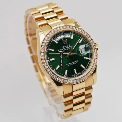 Reliable Fake Rolex Day-date 36 118348 Automatic Movement 36mm Yellow Gold Case Mens/unisex Watch - Image 4