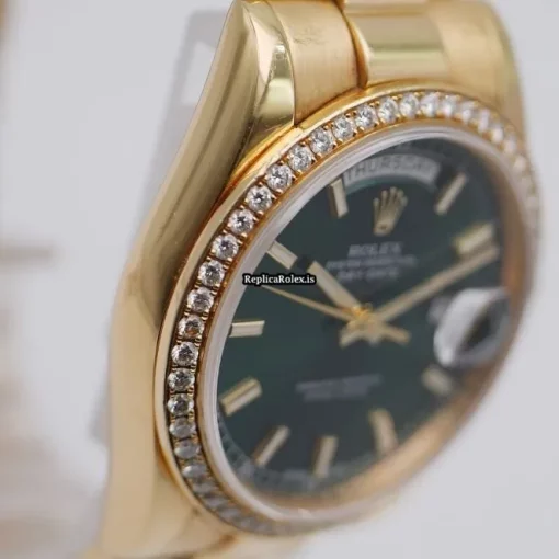 Reliable Fake Rolex Day-date 36 118348 Automatic Movement 36mm Yellow Gold Case Mens/unisex Watch - Image 7