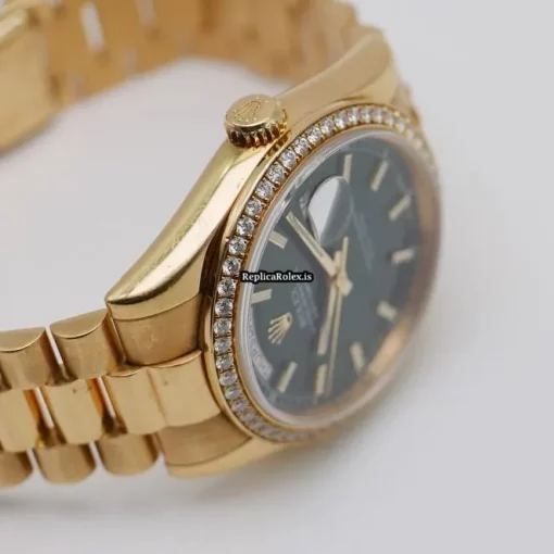 Reliable Fake Rolex Day-date 36 118348 Automatic Movement 36mm Yellow Gold Case Mens/unisex Watch - Image 8