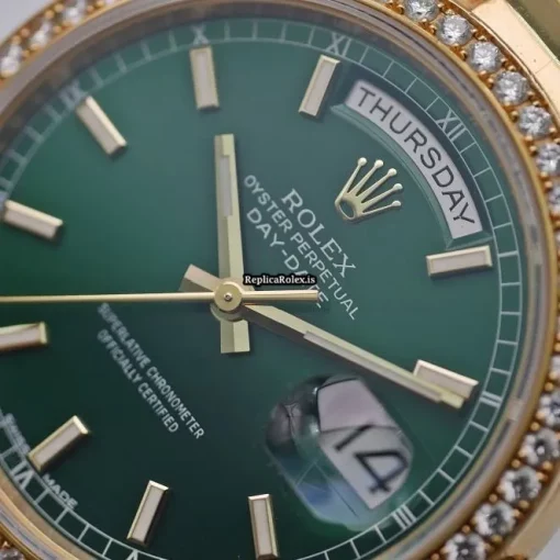 Reliable Fake Rolex Day-date 36 118348 Automatic Movement 36mm Yellow Gold Case Mens/unisex Watch - Image 9