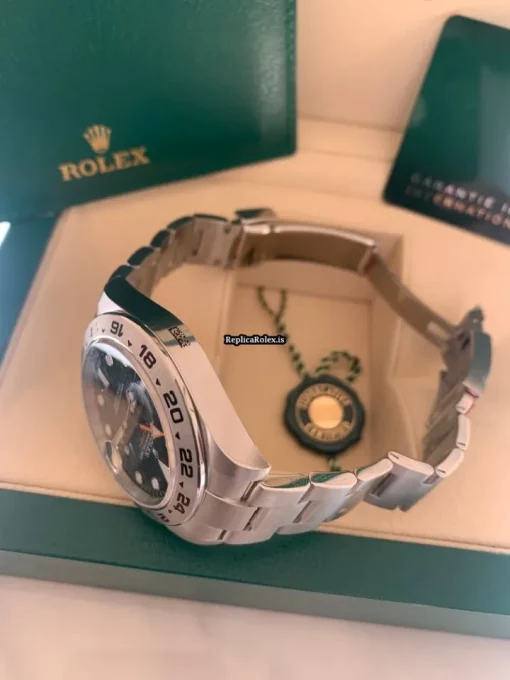 Excellent Fake Rolex Explorer II 16570 Caliber 3185 Automatic Movement 42mm Steel Case Mens/unisex Watch - Image 5