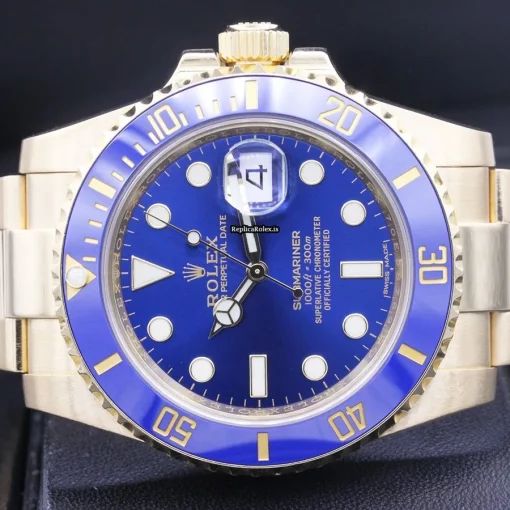 Aaa Copy Rolex Submariner Date 116618lb Caliber 3135 Automatic Movement 40mm Yellow Gold Case Mens/unisex Watch