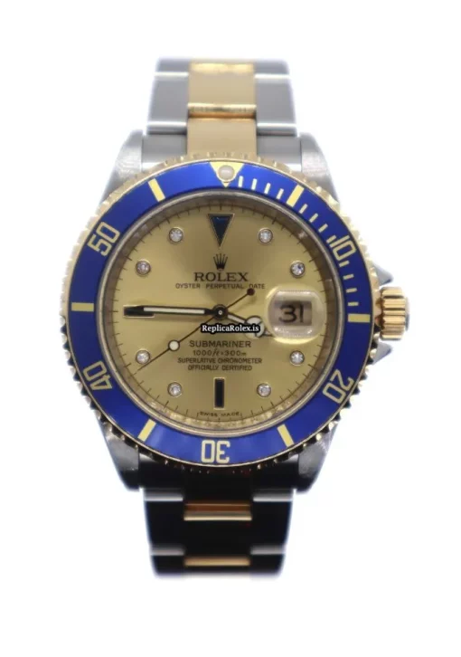 Superb Replica Rolex Submariner Date 16613 Caliber 3135 Automatic Movement 40mm Gold/steel Case Mens/unisex Watch