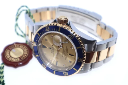 Superb Replica Rolex Submariner Date 16613 Caliber 3135 Automatic Movement 40mm Gold/steel Case Mens/unisex Watch - Image 5