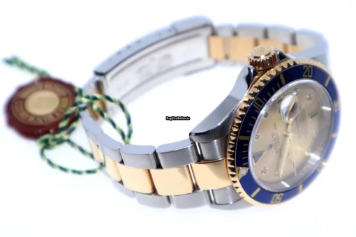 Superb Replica Rolex Submariner Date 16613 Caliber 3135 Automatic Movement 40mm Gold/steel Case Mens/unisex Watch - Image 9