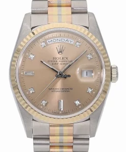 High-end Fake Rolex Day-date 36 18239a Caliber 3155 Automatic Movement 36mm White Gold Case Watch