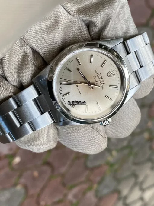 Marvellous Fake Rolex Air King Precision 14000 Caliber 3000 Automatic Movement 34mm Steel Case Mens/unisex Watch - Image 3