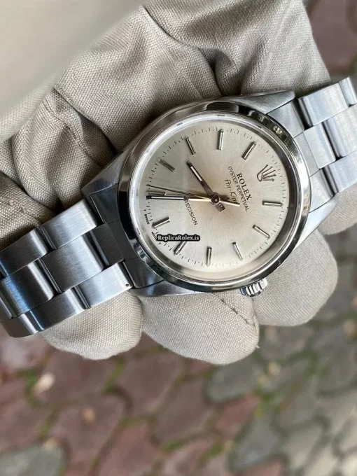 Marvellous Fake Rolex Air King Precision 14000 Caliber 3000 Automatic Movement 34mm Steel Case Mens/unisex Watch - Image 4