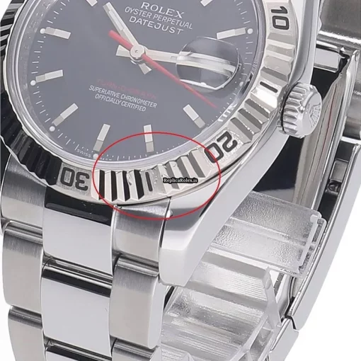 Attractive Copies Rolex Datejust Turn-o-graph 116264 Caliber 3135 Automatic Movement 36mm Gold/steel Case Watch - Image 6