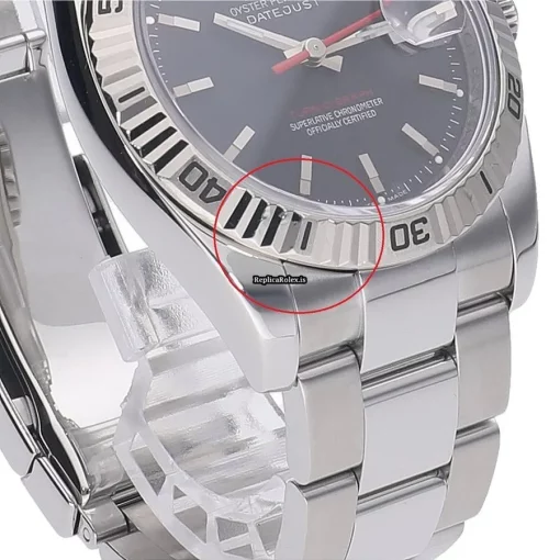 Attractive Copies Rolex Datejust Turn-o-graph 116264 Caliber 3135 Automatic Movement 36mm Gold/steel Case Watch - Image 7