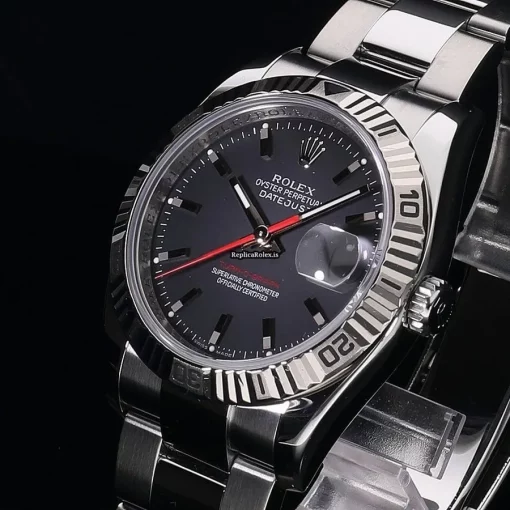 Attractive Copies Rolex Datejust Turn-o-graph 116264 Caliber 3135 Automatic Movement 36mm Gold/steel Case Watch - Image 9