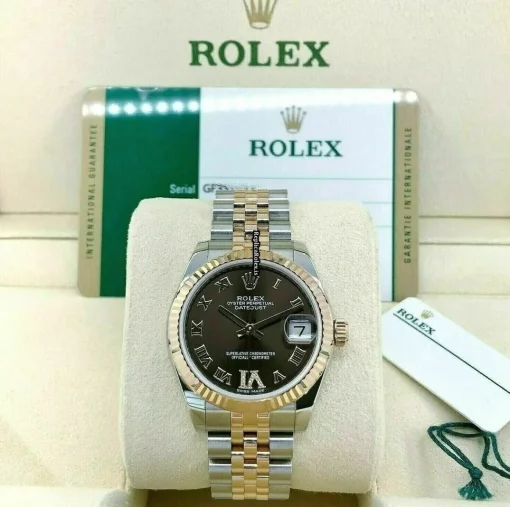 Excellent Fake Rolex Lady-datejust 178271 Caliber 2235 Automatic Movement 31mm Gold/steel Case Womens Watch