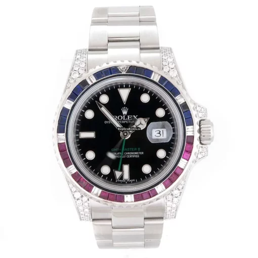 Durable Clone Rolex Gmt-master II 116710ln Automatic Movement 40mm Steel Case Mens/unisex Watch - Image 9