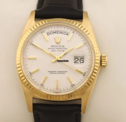 Wonderful Replica Rolex Day-date 1803 Caliber 1556 Automatic Movement 36mm Yellow Gold Case Mens/unisex Watch