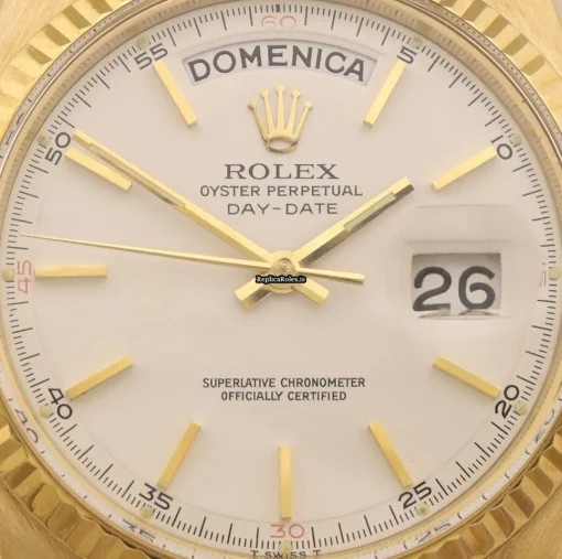 Wonderful Replica Rolex Day-date 1803 Caliber 1556 Automatic Movement 36mm Yellow Gold Case Mens/unisex Watch - Image 2
