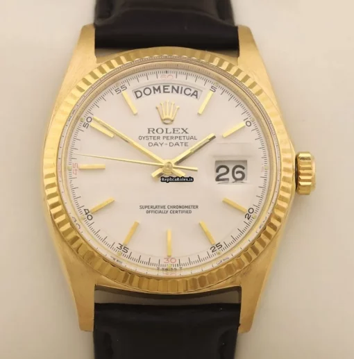 Wonderful Replica Rolex Day-date 1803 Caliber 1556 Automatic Movement 36mm Yellow Gold Case Mens/unisex Watch - Image 3
