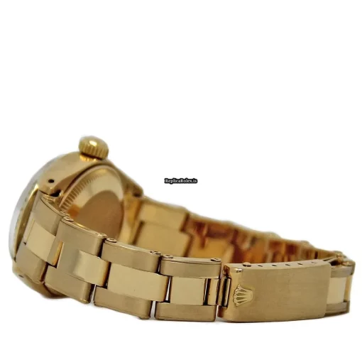 Neat Replica Rolex Lady-datejust 6917 Automatic Movement 26mm Yellow Gold Case Womens Watch - Image 3