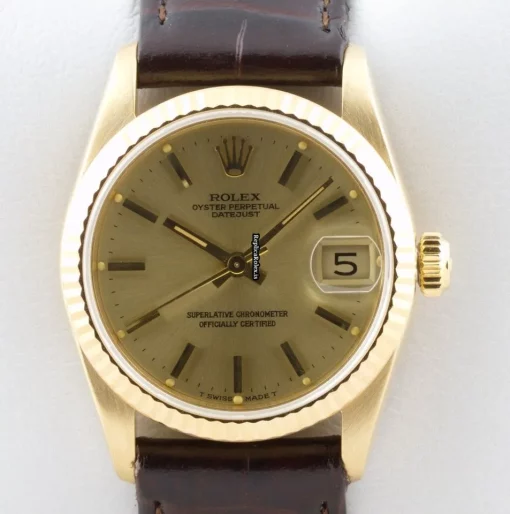 Excellent Replicas Rolex Datejust 68278 Caliber 2130 Automatic Movement 31mm Yellow Gold Case Womens Watch - Image 2