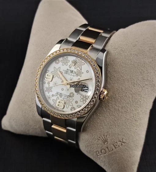 Great Replica Rolex Datejust 116243 Caliber 3135 Automatic Movement 36mm Steel Case Womens Watch - Image 2