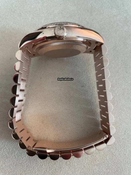 Wonderful Replica Rolex Day-date 36 128235 Caliber 3255 Automatic Movement 36mm Rose Gold Case Mens/unisex Watch - Image 6