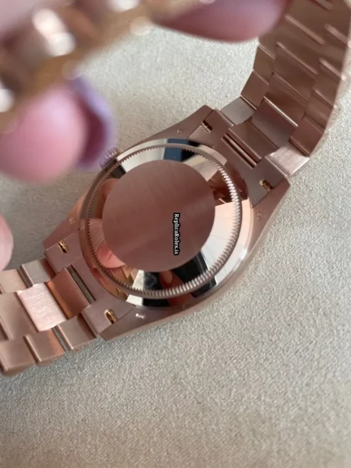 Wonderful Replica Rolex Day-date 36 128235 Caliber 3255 Automatic Movement 36mm Rose Gold Case Mens/unisex Watch - Image 7