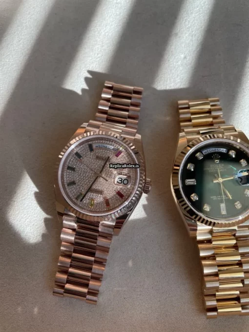 Wonderful Replica Rolex Day-date 36 128235 Caliber 3255 Automatic Movement 36mm Rose Gold Case Mens/unisex Watch - Image 8