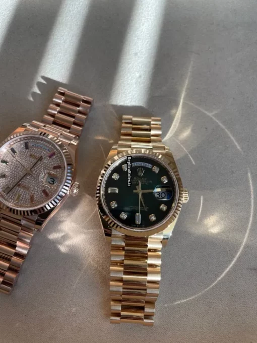 Wonderful Replica Rolex Day-date 36 128235 Caliber 3255 Automatic Movement 36mm Rose Gold Case Mens/unisex Watch - Image 9