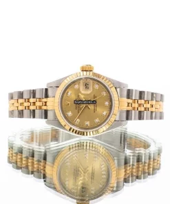 Superb Replica Rolex Lady-datejust 69173 Automatic Movement 26mm Gold/steel Case Womens Watch