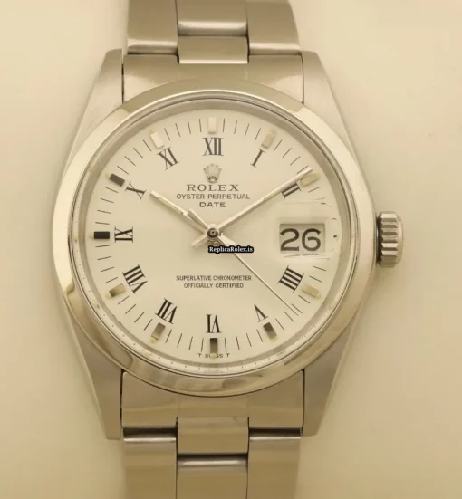 Recommend Replica Rolex Oyster Perpetual Date 1500 Caliber 1570 Automatic Movement 34mm Steel Case Mens/unisex Watch - Image 3