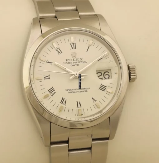 Recommend Replica Rolex Oyster Perpetual Date 1500 Caliber 1570 Automatic Movement 34mm Steel Case Mens/unisex Watch - Image 4
