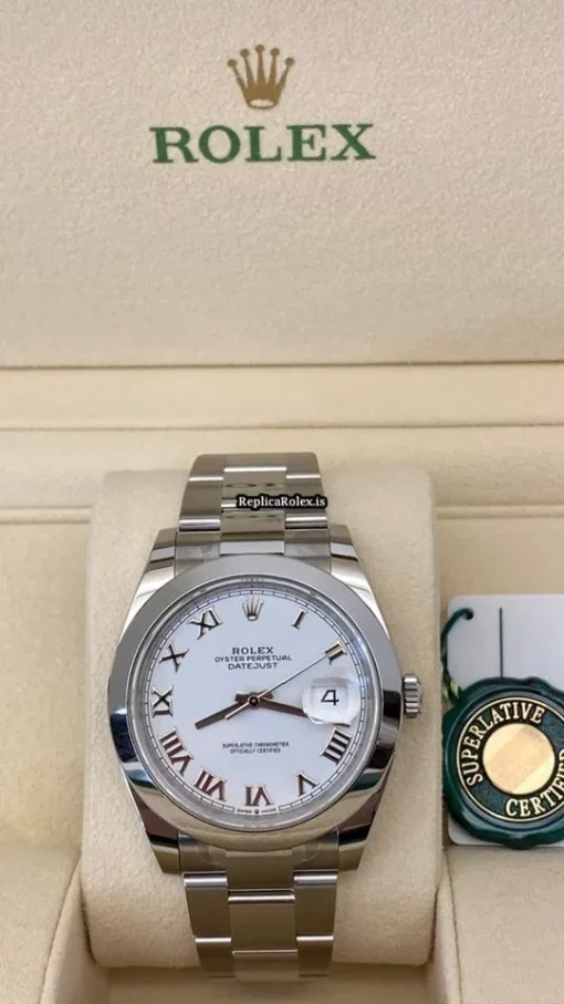 Aaa Fake Rolex Datejust 126300 Automatic Movement 41mm Steel Case Mens/unisex Watch - Image 2