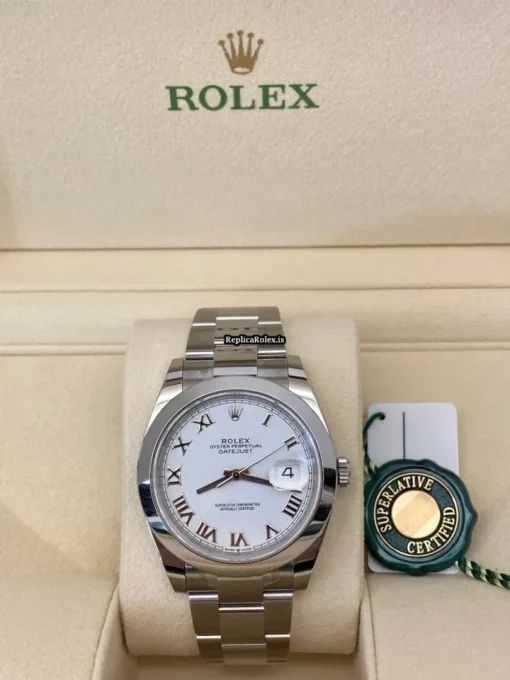 Aaa Fake Rolex Datejust 126300 Automatic Movement 41mm Steel Case Mens/unisex Watch - Image 3