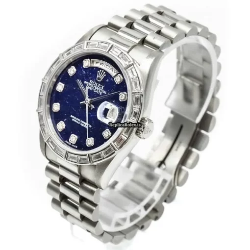 Ideal Fake Rolex Day-date 18366 Automatic Movement 36mm Platinum Case Mens/unisex Watch - Image 2