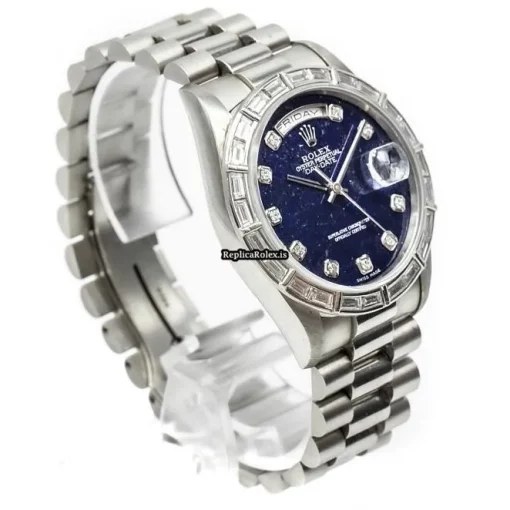 Ideal Fake Rolex Day-date 18366 Automatic Movement 36mm Platinum Case Mens/unisex Watch - Image 4