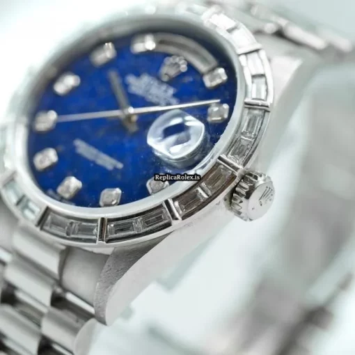 Ideal Fake Rolex Day-date 18366 Automatic Movement 36mm Platinum Case Mens/unisex Watch - Image 5