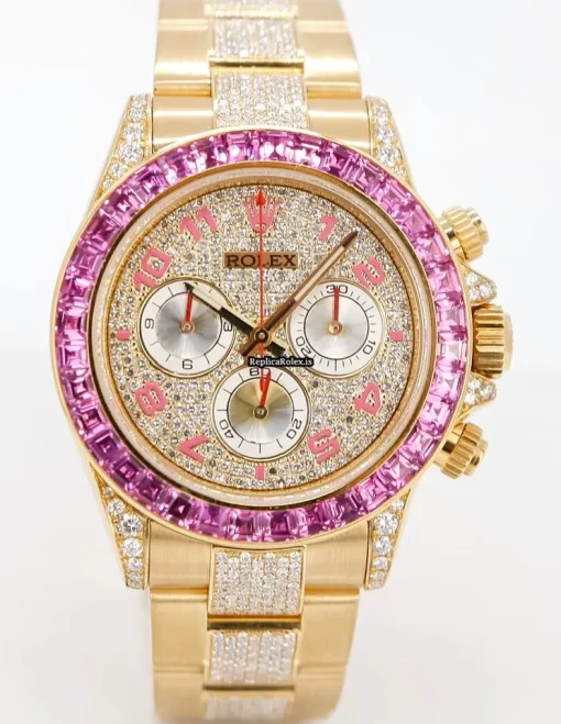 Marvellous Replica Rolex Daytona 116528 Caliber 4130 Automatic Movement 40mm Yellow Gold Case Mens/unisex Watch - Image 2